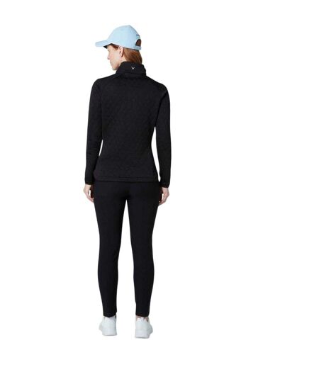 Womens/ladies Funnel Neck Raglan Golf Sweatshirt Caviar Callaway