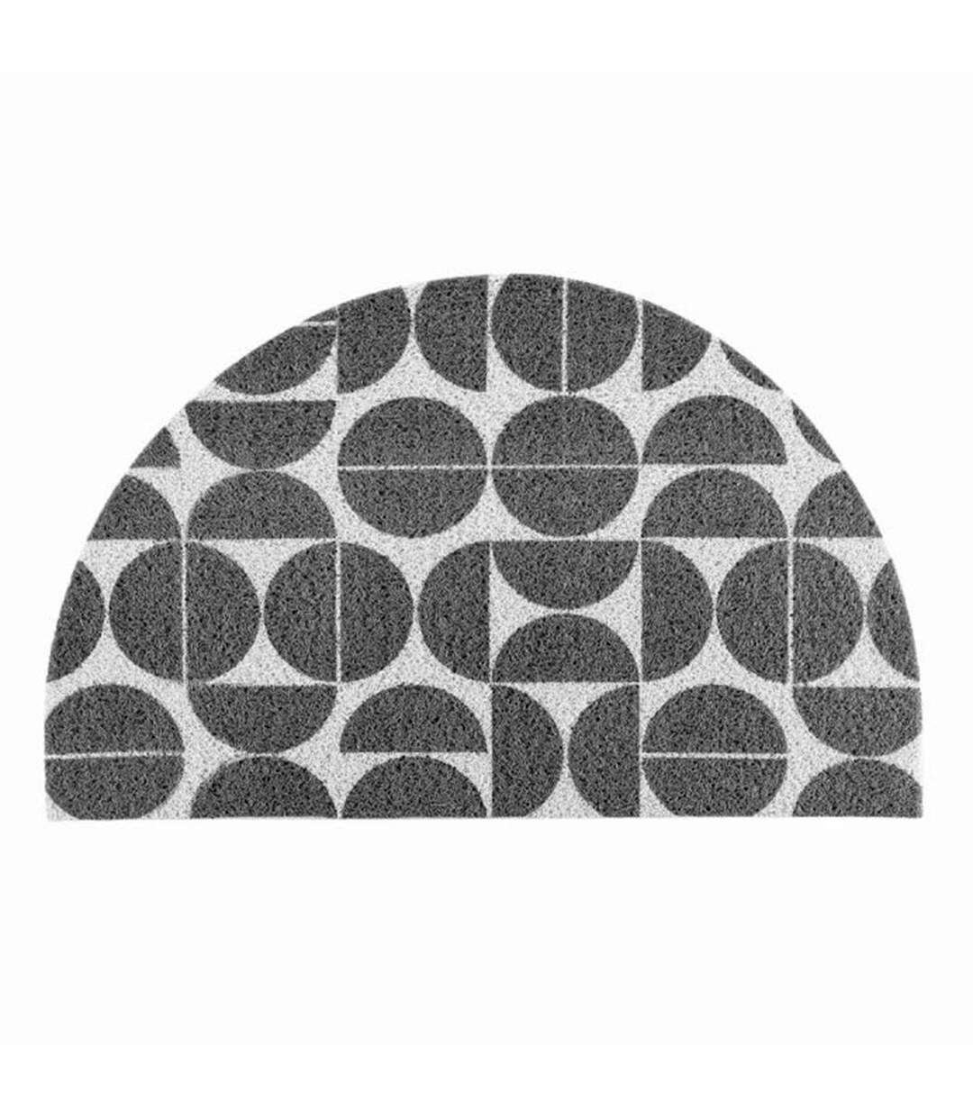 Tapis d'Entrée Demi-Lune Cosmix 45x75cm Gris-1