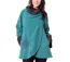 Veste polaire brodée HUDSON mandala vert Coton Du Monde-1