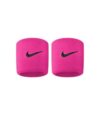 Nike Swoosh Wristband (Pack of 2) (Pink/Black)