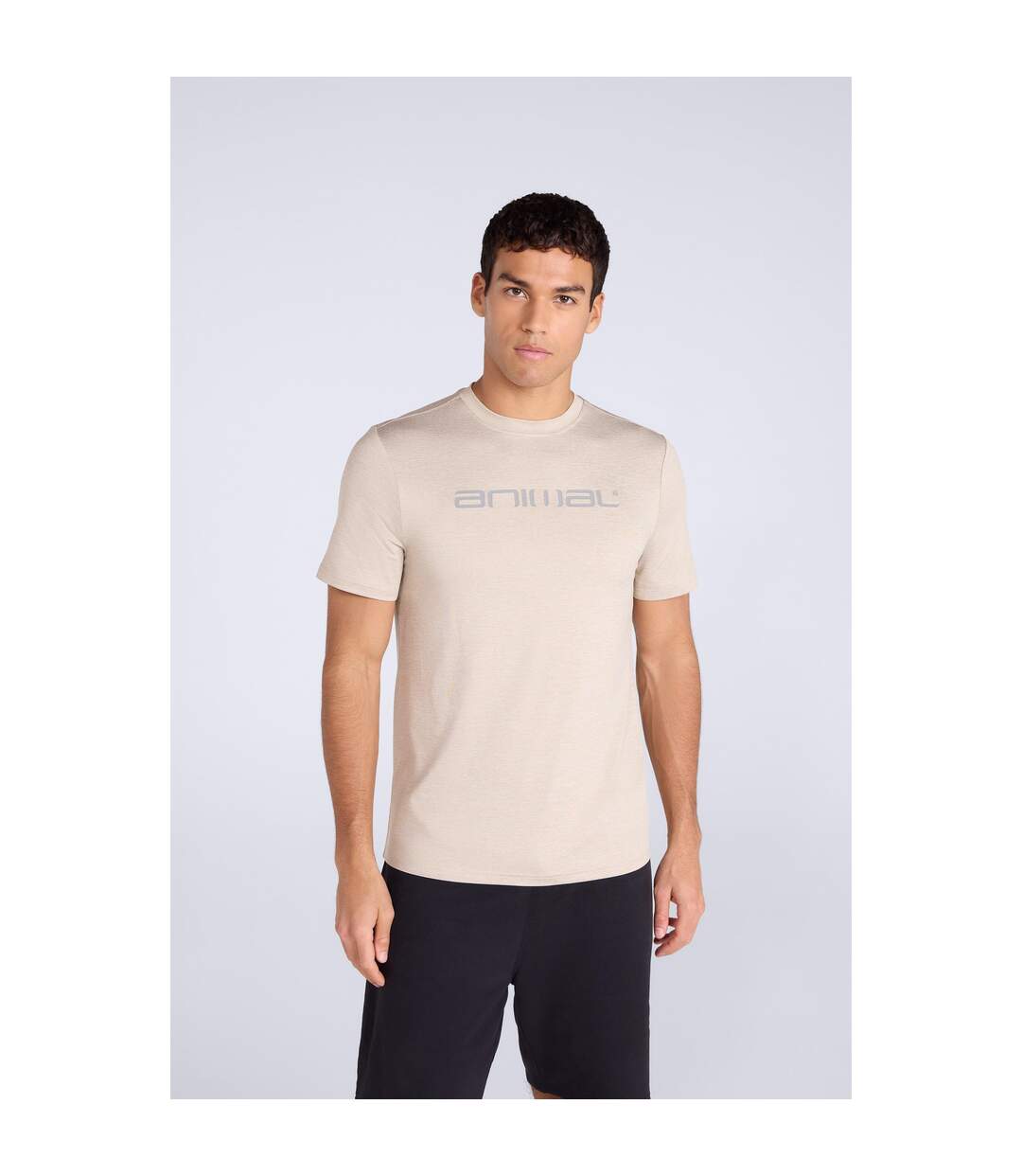 T-shirt Latero Homme Beige Animal-1