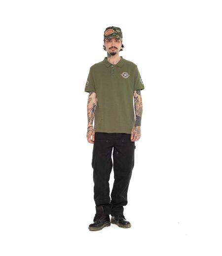 Polo piqué slub avec écusson Raph Vondutch
