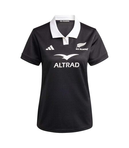 Maillot De Rugby Manches Courtes All Blacks Femme Noir Adidas