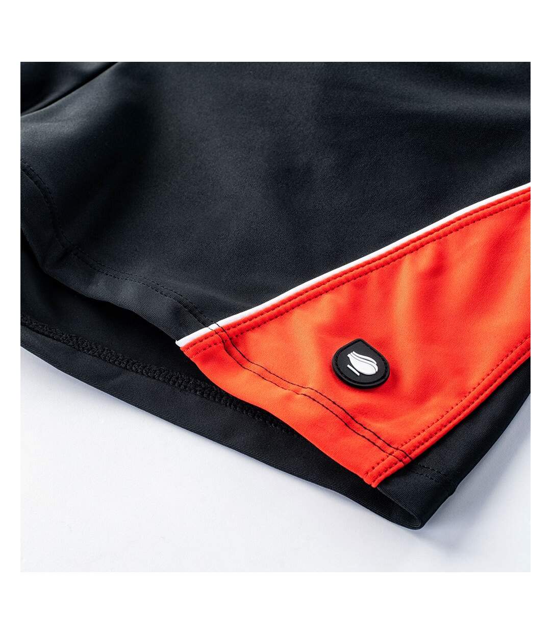 Short De Bain Helder Homme Noir Rouge Vif Aquawave-3
