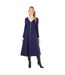 Robe mi-longue femme bleu marine Principles-1