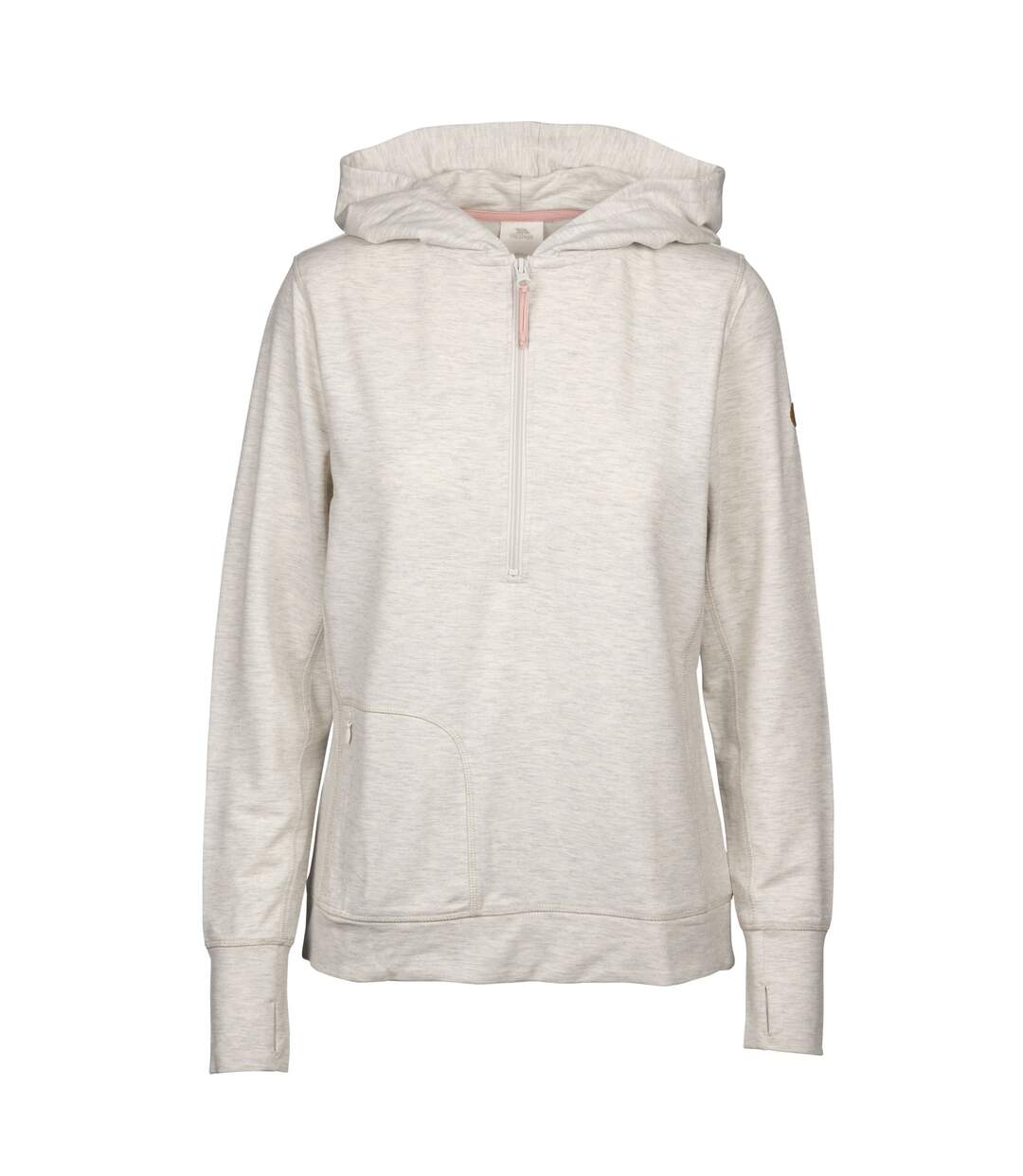 Womens/ladies zia hoodie cream marl Trespass