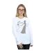 Disney Pantalon de survêtement Frozen Elsa Christmas Silhouette Femmes/Dames (Blanc) - UTBI6138-2