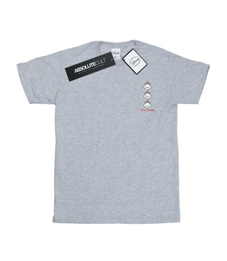 Disney - T-shirt ARISTOCATS MARIE BREAST PRINT - Femme (Gris chiné) - UTBI17061