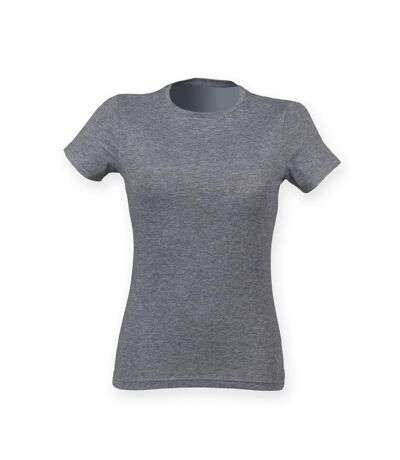 Skinni Fit - T-shirt à manches courtes - Femme (Gris Triblend) - UTRW4729