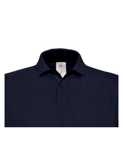 B&C ID.001 Unisex Adults Short Sleeve Polo Shirt (Navy Blue)