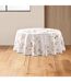 Nappe Ronde Antitache Imprimé Manola 180cm Naturel-1