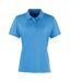 Womens/ladies coolchecker pique polo shirt sapphire blue Premier