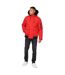 Mens Emarnos Hooded Bomber Jacket Red Born Rich-1