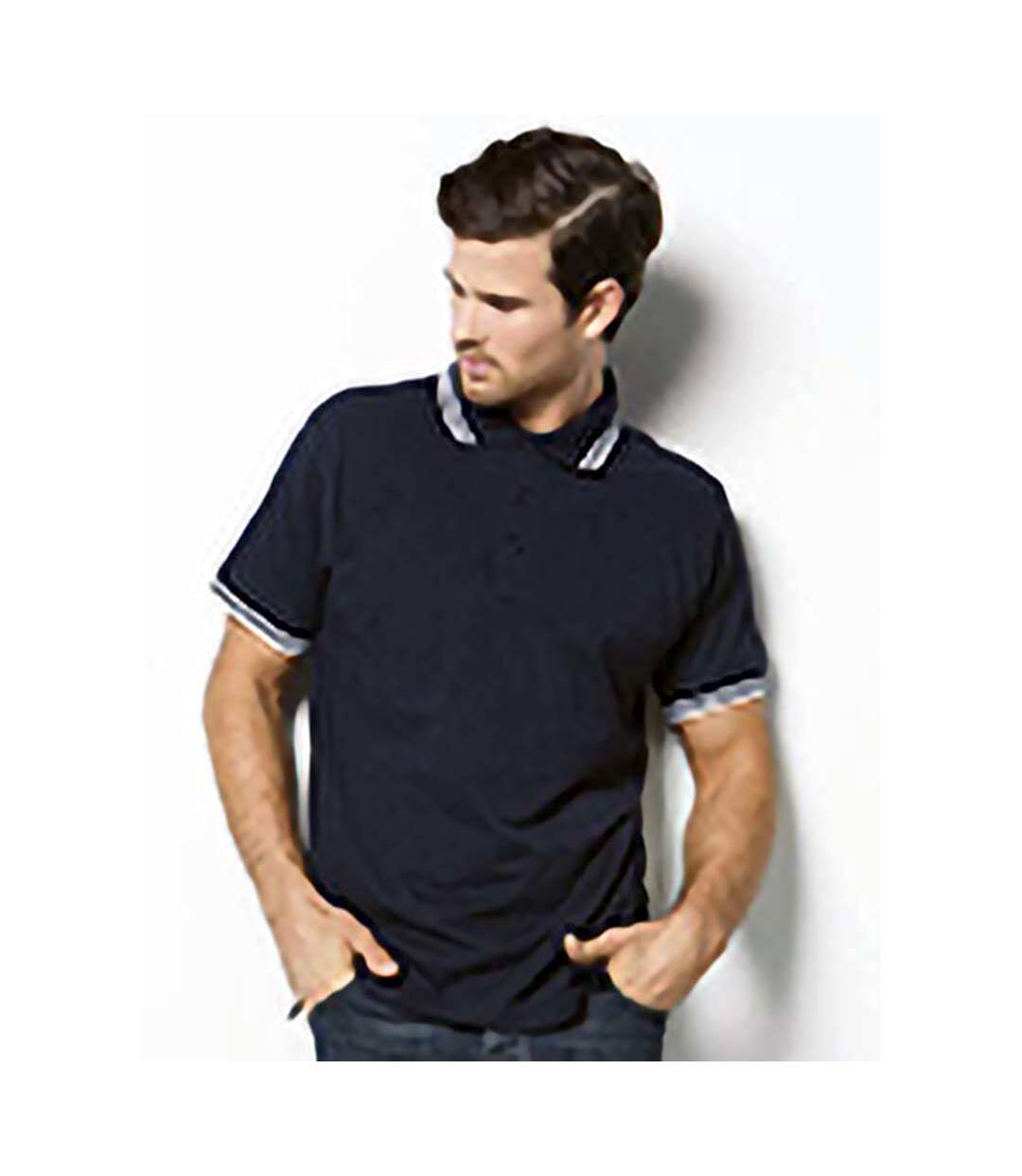 Asquith & Fox - Polo - Homme (Bleu marine/blanc) - UTRW4809