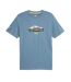 T-shirt bleu homme puma graphic 621026 - l-1