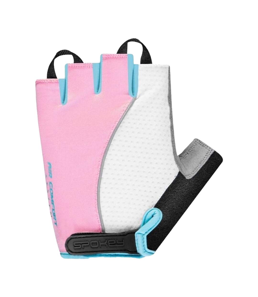 Womens/ladies Piacenza Cycling Gloves White Pink Spokey-1