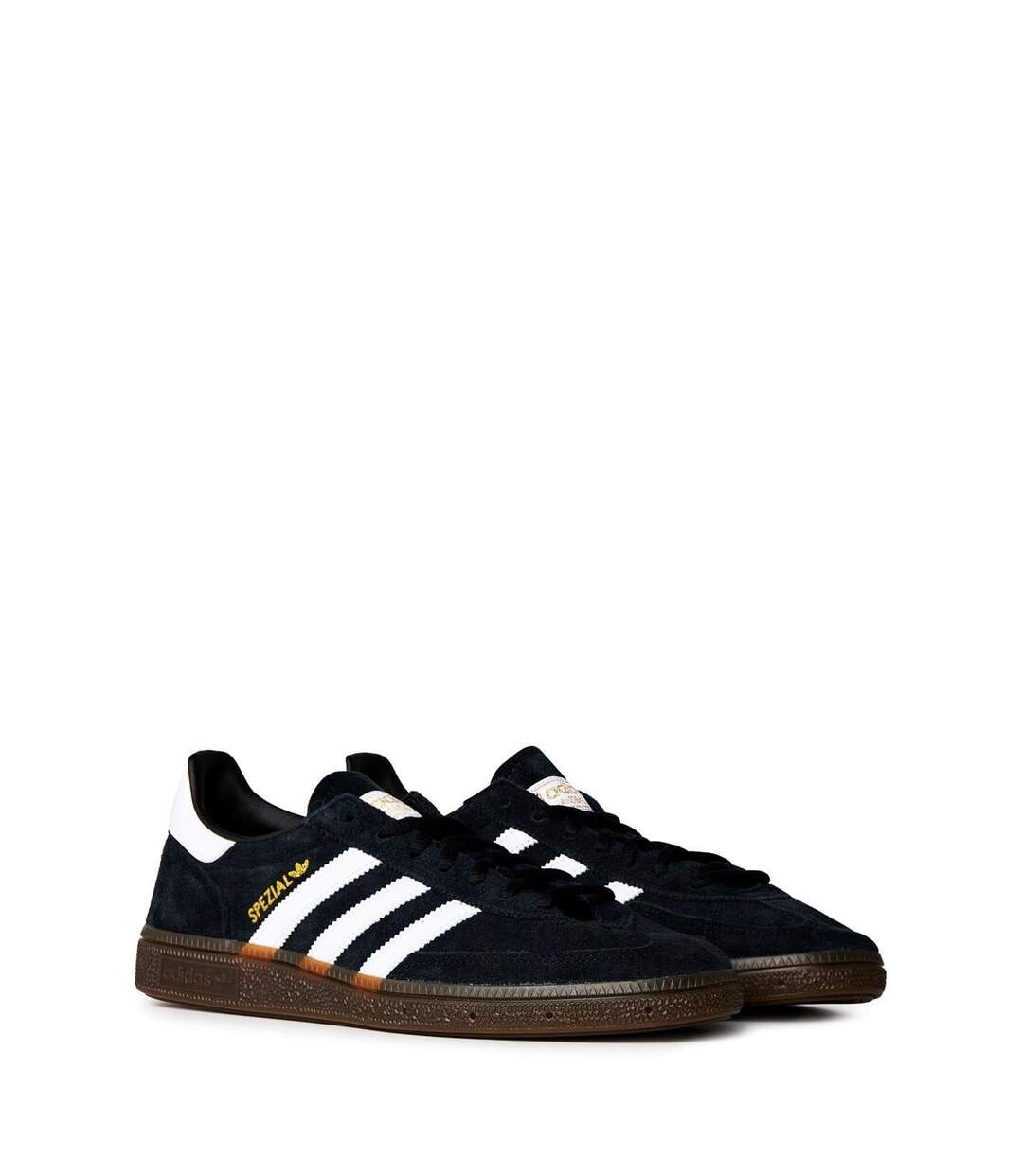 Womens/ladies Spezial Suede Handball Trainers Black White Gum Adidas-4