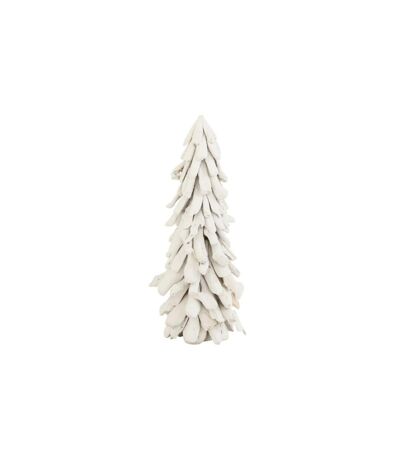Sapin de Noël à Poser Bois Flotté 70cm Blanc