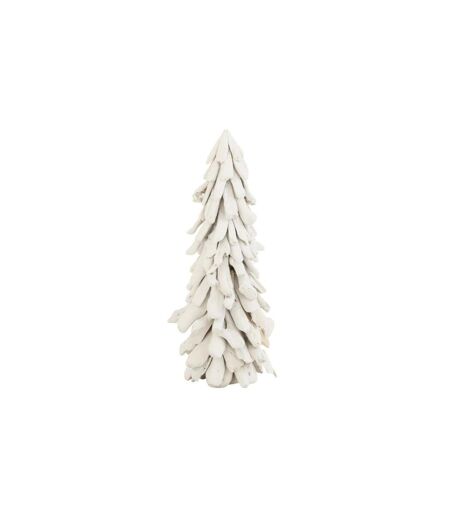 Sapin de Noël à Poser Bois Flotté 70cm Blanc
