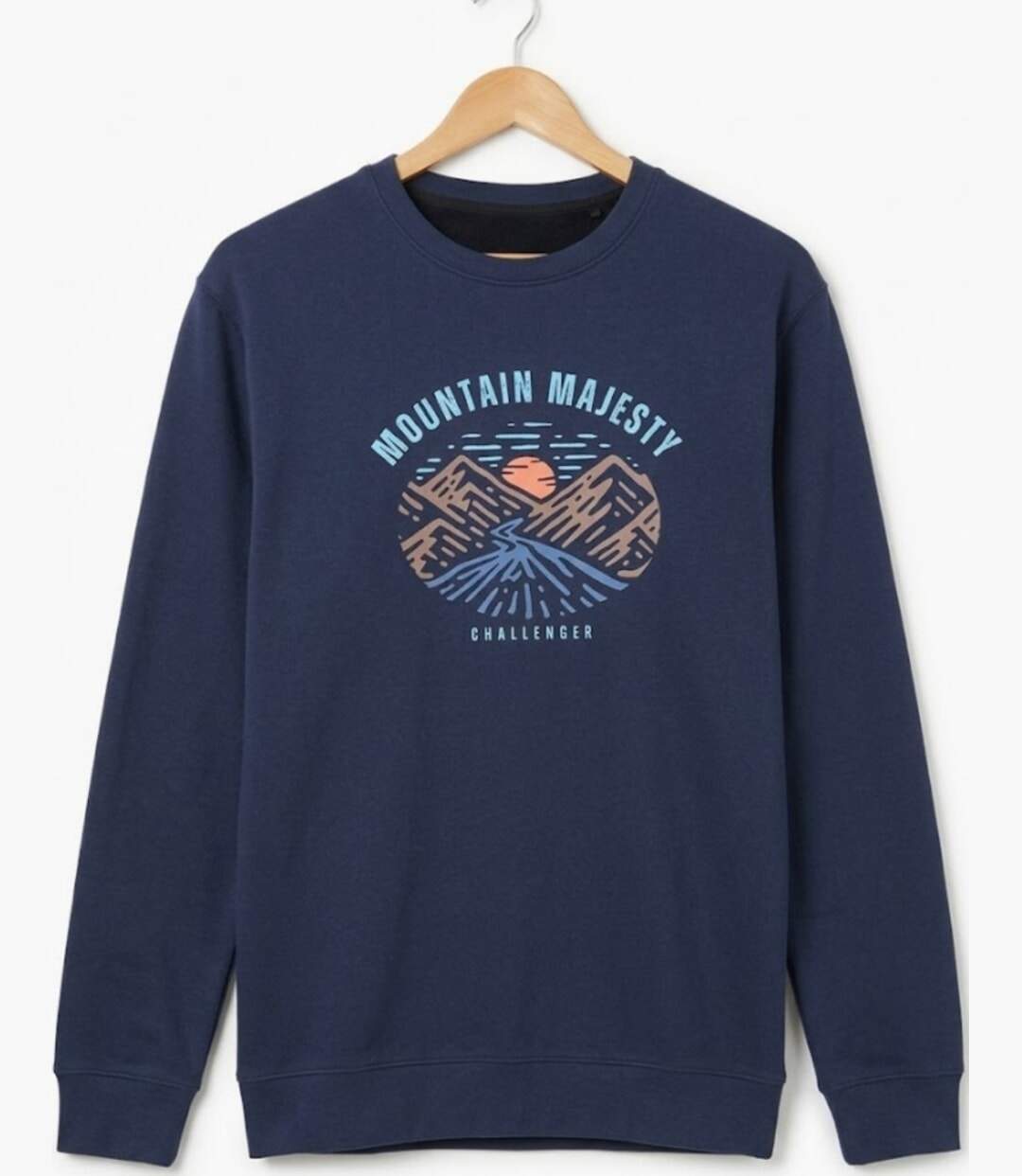 CHALLENGER PARK1 — Sweat imprimé marine : le style sportswear ultra-confort-4