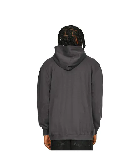 Mens Core Ringspun Cotton Oversized Hoodie Charcoal Casual Classics