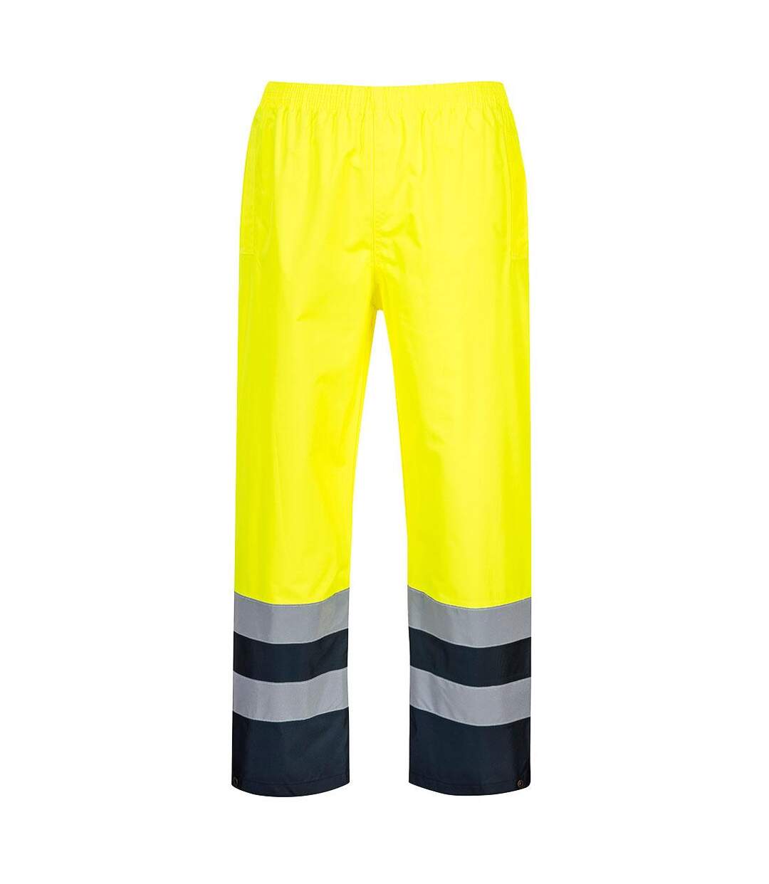 Mens two tone hi-vis traffic trousers yellow Portwest-1