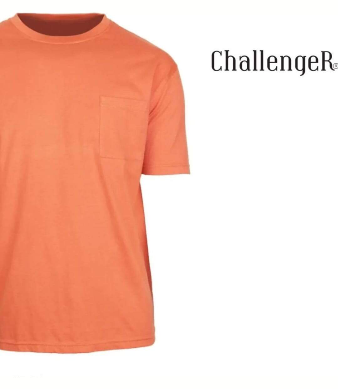 CHALLENGER SHERIF3 — Tee-shirt 1 poche orange : l'éclat du coton jersey au quotidien-4