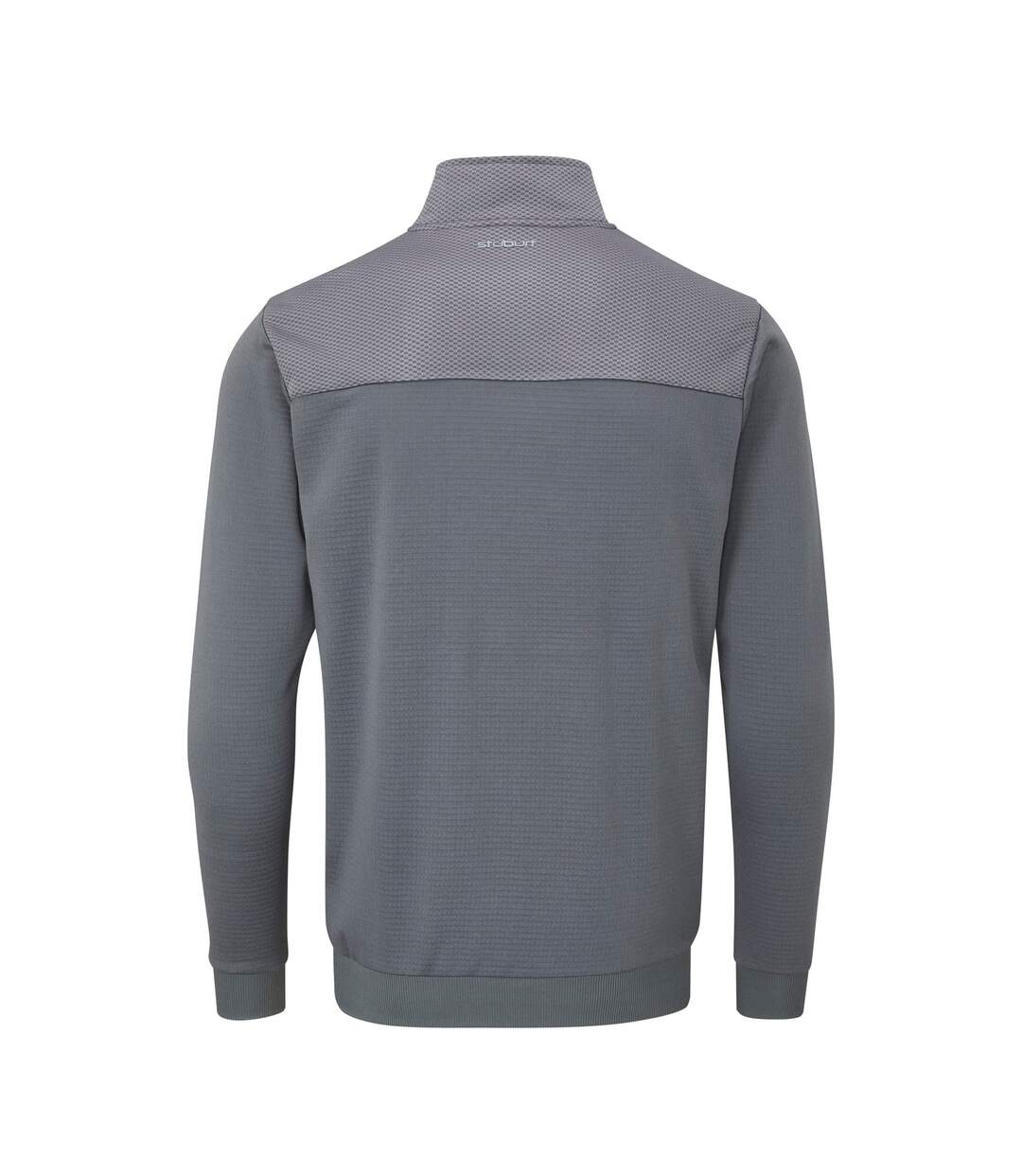 Mens active-tech zip neck top slate grey Stuburt