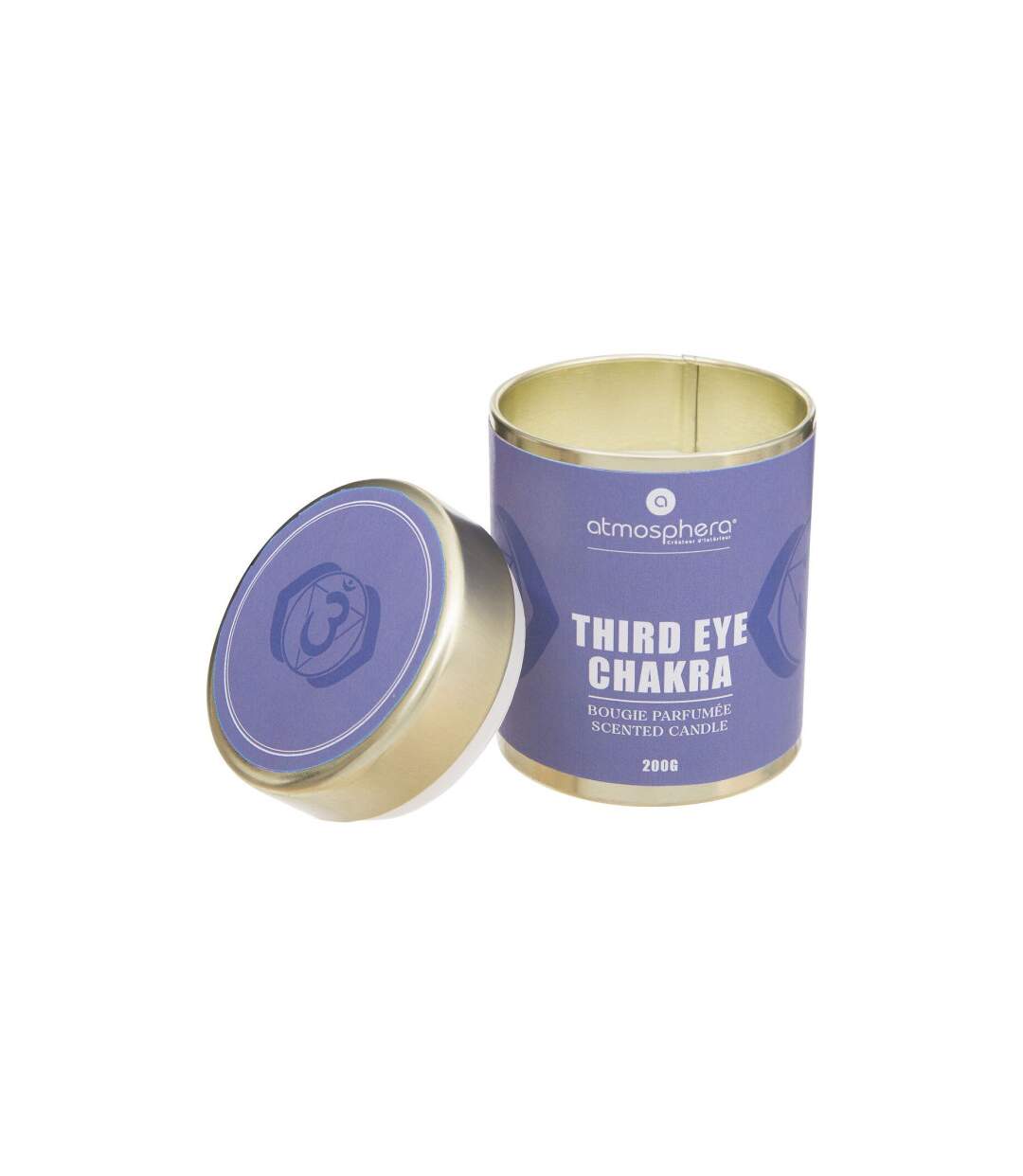 Bougie Parfumée Chakra 200g Mauve Couronne-2