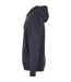 Sweat À Capuche Zippé Hommes Bleu Marine Build Your Brand-3