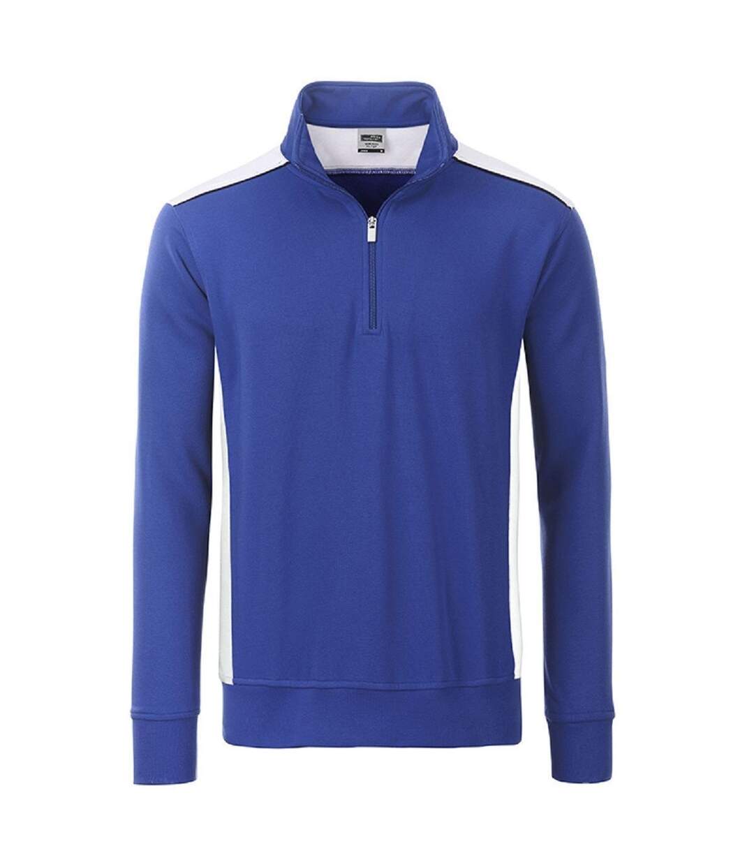 Sweat de travail demi-zip - Unisexe - JN868 - bleu roi