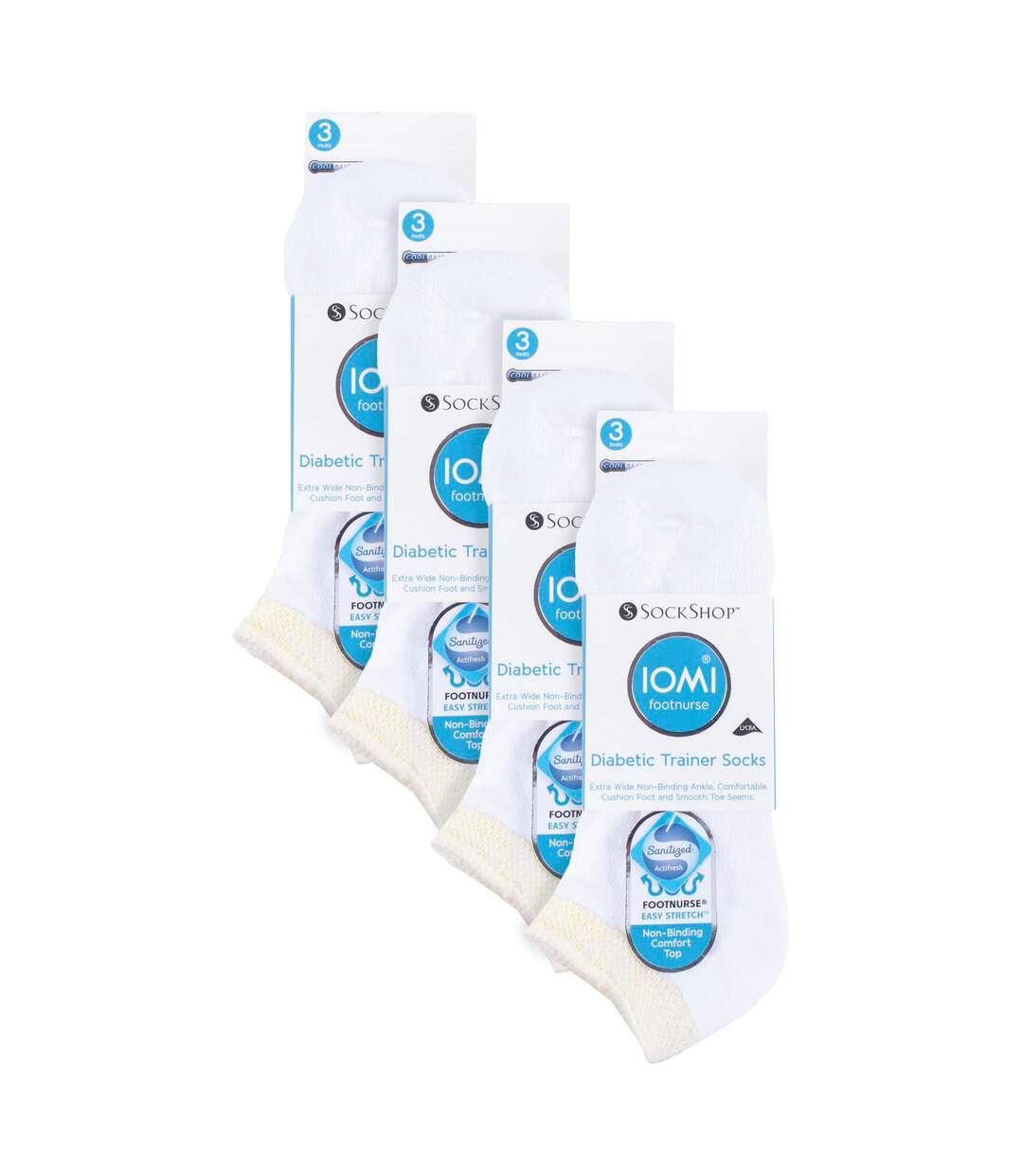 12 Pair Unisex Low-Cut Diabetic Trainer Socks: Ideal for Swollen Feet & Ankle-2