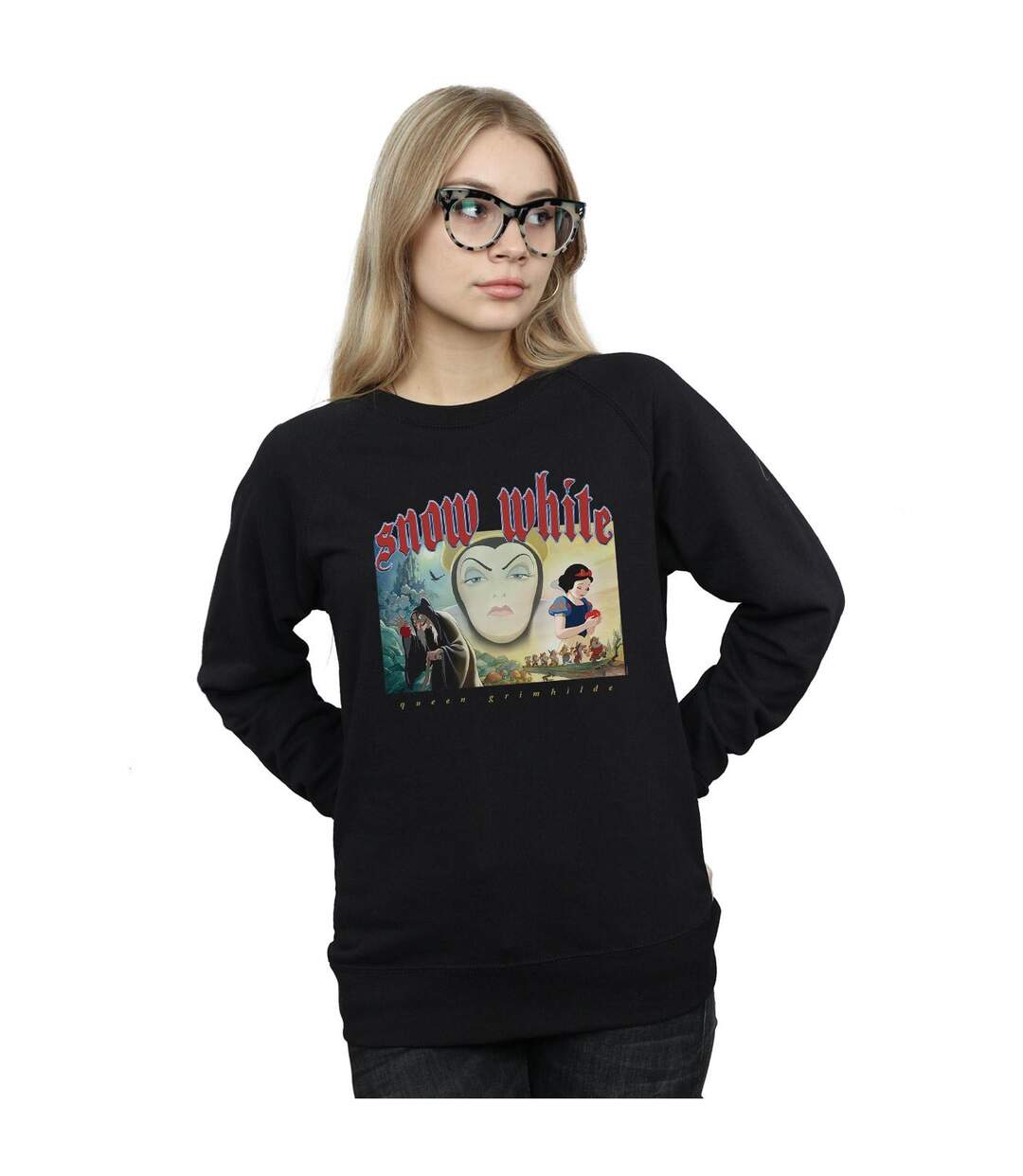 Disney Sweatshirt Womens/Ladies Snow White And Queen Grimhilde (Noir) - UTBI12902-2