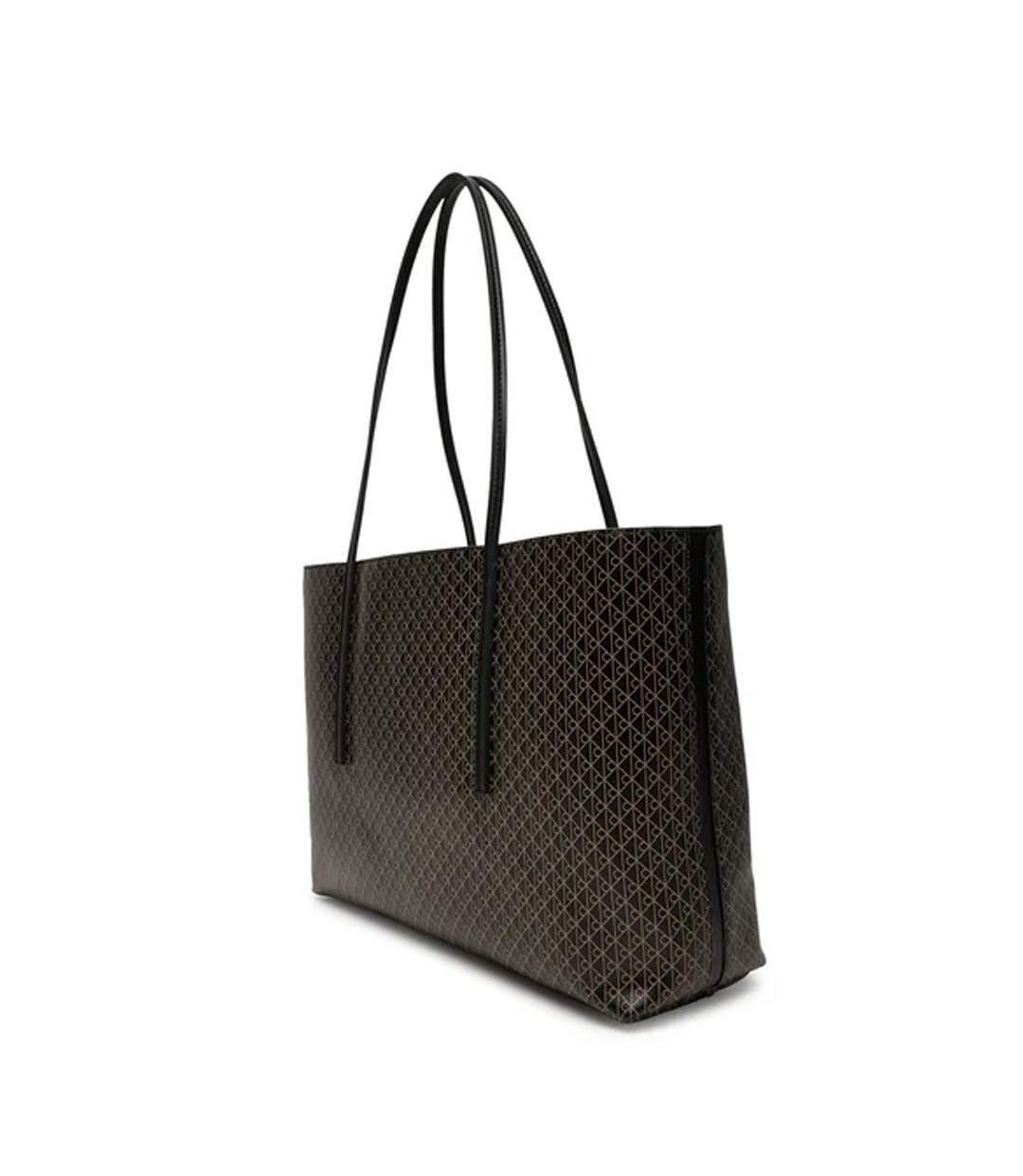 Sac cabas noir femme calvin klein jeans emblem aop tote-2