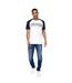 T-shirt plotmar homme bleu marine / blanc Crosshatch