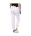 Pantalon Cargo Ceinture Blanc Femme Monday Premium LW-357 - XXL