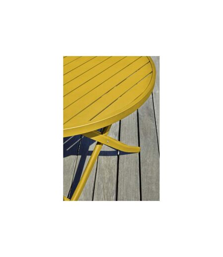 Table de Jardin Pliante Marius 110cm Moutarde