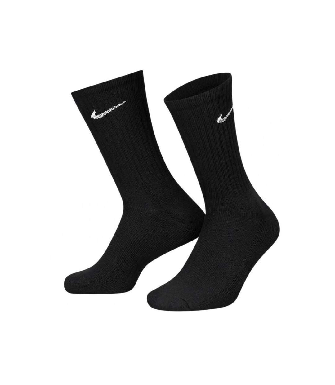 NIKE Lot de 3 paires de Chaussettes Mixte Coton EVERYDAY Noir-1