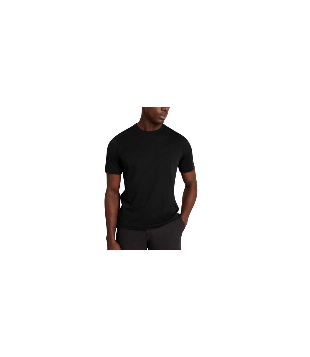 Mens Soft Touch Short-sleeved T-shirt Black Ted Baker-1