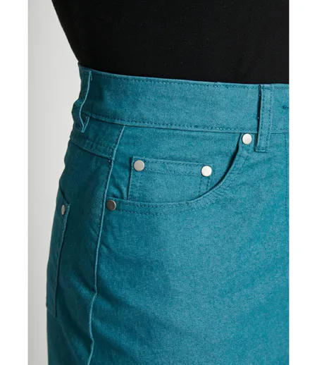 Jupe en jean couleur stretch