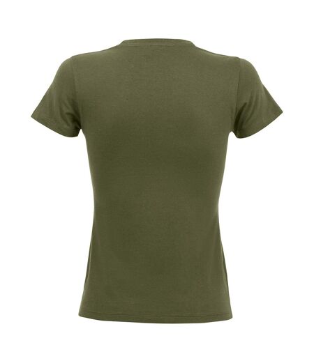 SOLS Womens/Ladies Regent Short Sleeve T-Shirt (Army) - UTPC3774