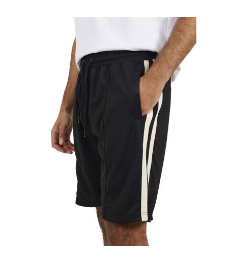 Mens Knitted Tape Shorts Jet Black Brave Soul