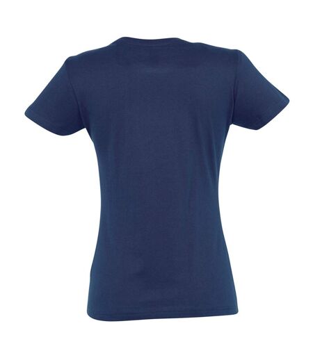 SOLS Womens/Ladies Imperial Heavy Short Sleeve Tee (French Navy)