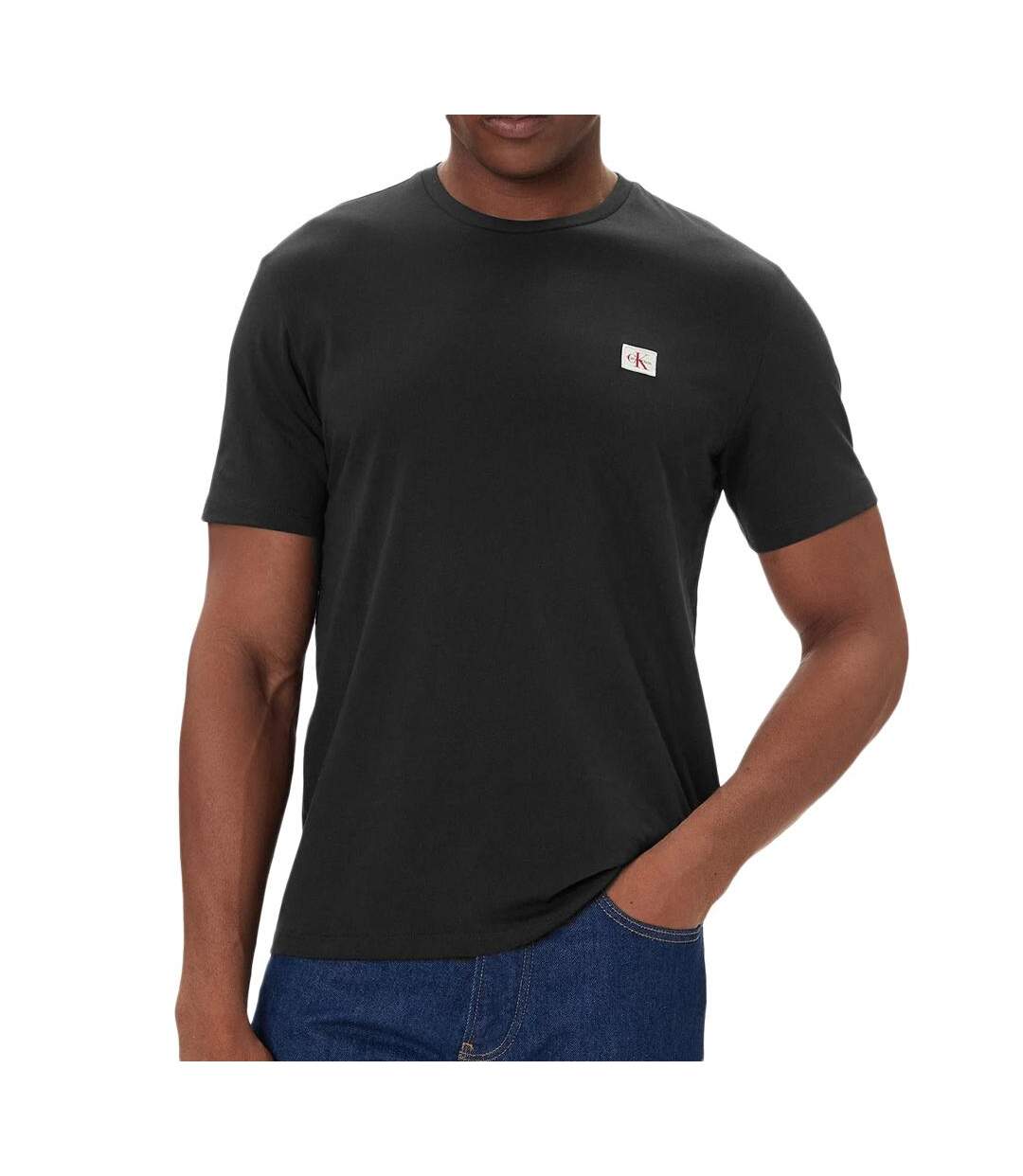 X2 t-shirts blanc/noir homme calvin klein woven label-2