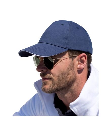 Casquette memphis adulte bleu marine / blanc Result Headwear