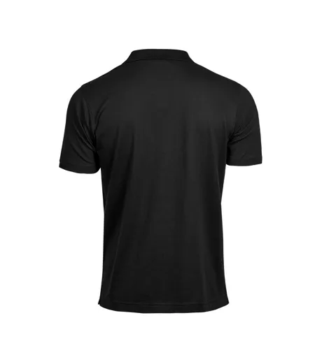 Mens Luxury Stretch V Neck Polo Shirt Black Tee Jays