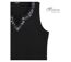 Débardeur femme MAYFLOWER REFAT : Tee-shirt sans manches noir en coton et col strass-4