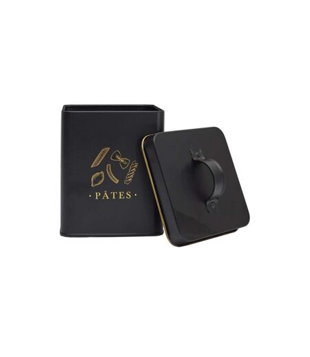 Boîte à Pâtes en Métal Lounge 19cm Noir