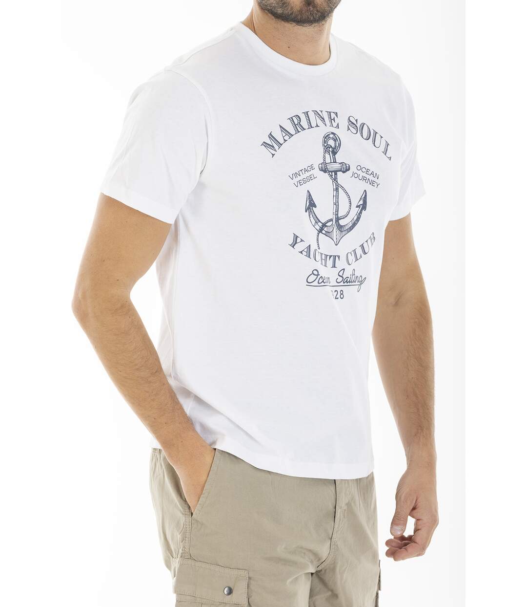 T-shirt yachting CAI BLANC-3