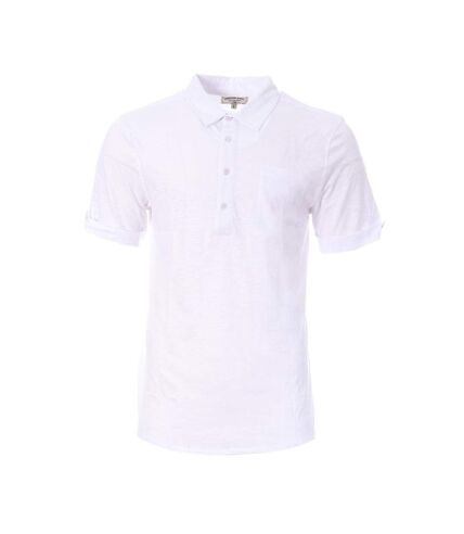 Polo Blanc Homme American People Paf - 3XL